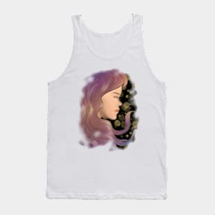 sleeping lady Tank Top